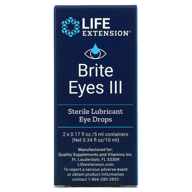 Life Extension Brite Eyes III 2 Vials 0.17 fl oz. (5 ml) Each 1 Life Extension Brite Eyes III 2 Vials 0.17 fl oz. (5 ml) Each 737870893509