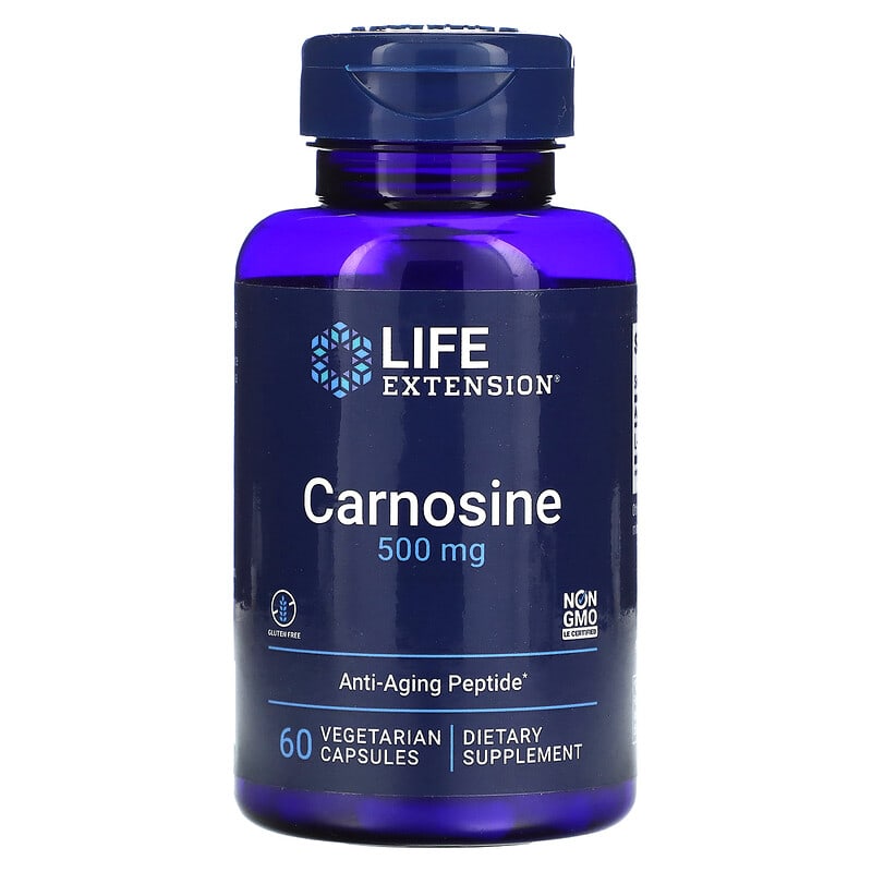 Life Extension Carnosine 500 mg 60 Vegetarian Capsules 1 Life Extension Carnosine 500 mg 60 Vegetarian Capsules 737870182962
