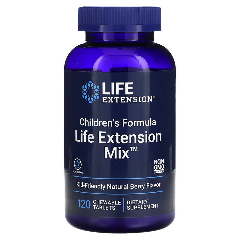 Life Extension Children's Formula Life Extension Mix Natural Berry 120 Chewable Tablets 1 Life Extension Children's Formula Life Extension Mix Natural Berry 120 Chewable Tablets 737870219910