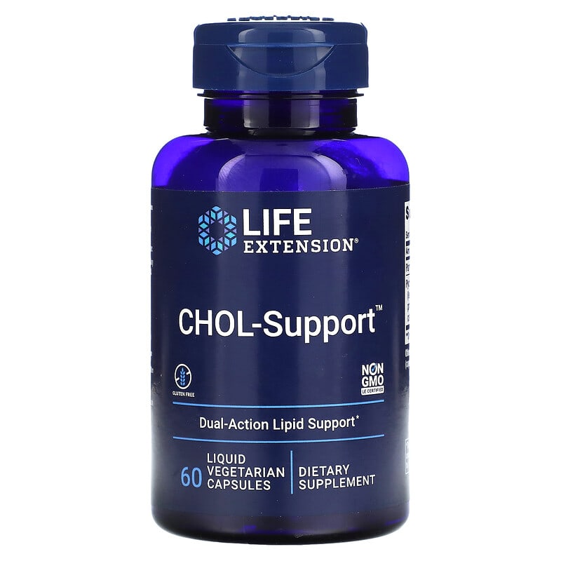 Life Extension CHOL-Support 60 Liquid Vegetarian Capsules 1 Life Extension CHOL-Support 60 Liquid Vegetarian Capsules 737870191063
