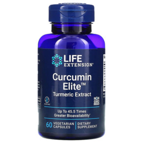 Life Extension Curcumin Elite Turmeric Extract 60 Vegetarian Capsules 737870240761