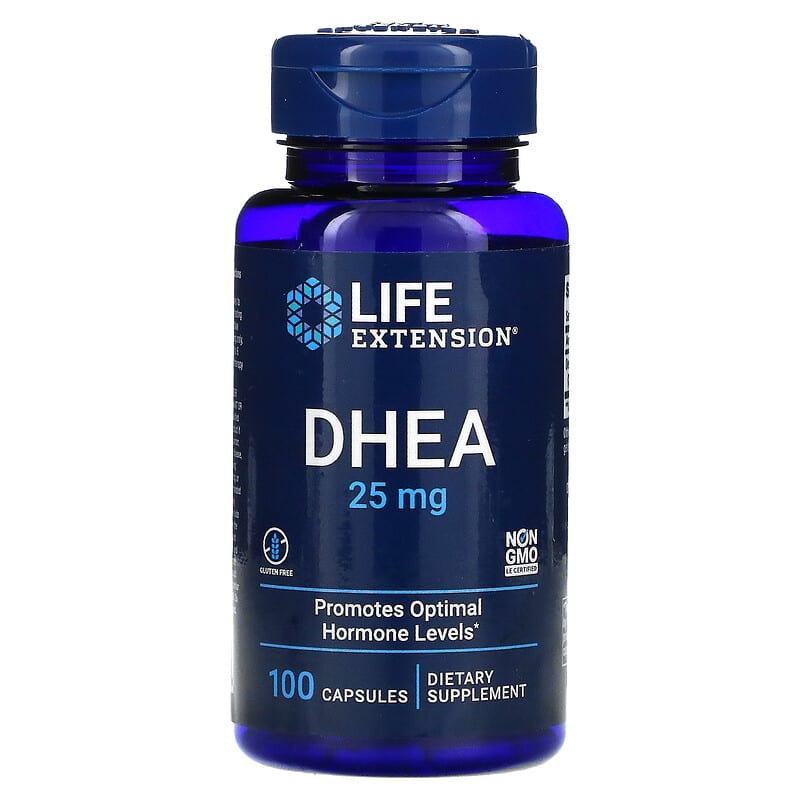 Life Extension DHEA 25 mg 100 viên 1 Life Extension DHEA 25 mg 100 Capsules 737870335108
