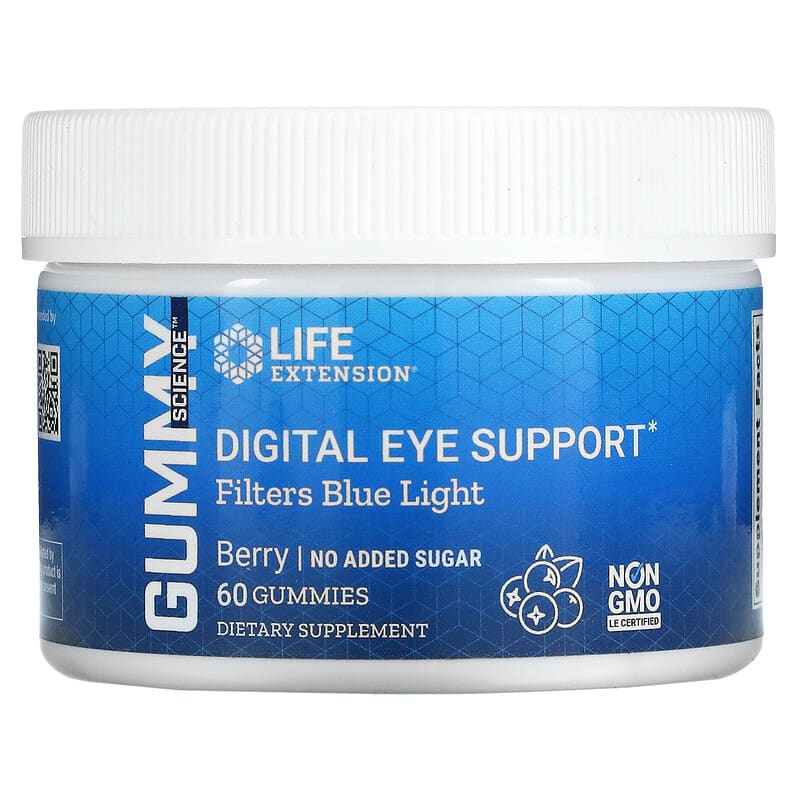 Life Extension Digital Eye Support Filters Blue Light Berry 60 Gummies 1 Life Extension Digital Eye Support Filters Blue Light Berry 60 Gummies 737870232360
