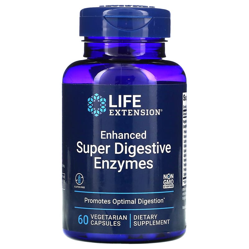 Life Extension Enhanced Super Digestive Enzymes 60 Vegetarian Capsules 1 Life Extension Enhanced Super Digestive Enzymes 60 Vegetarian Capsules 737870202165