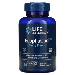 Life Extension EsophaCool Berry 60 Vegetarian Chewable Tablets 737870203315