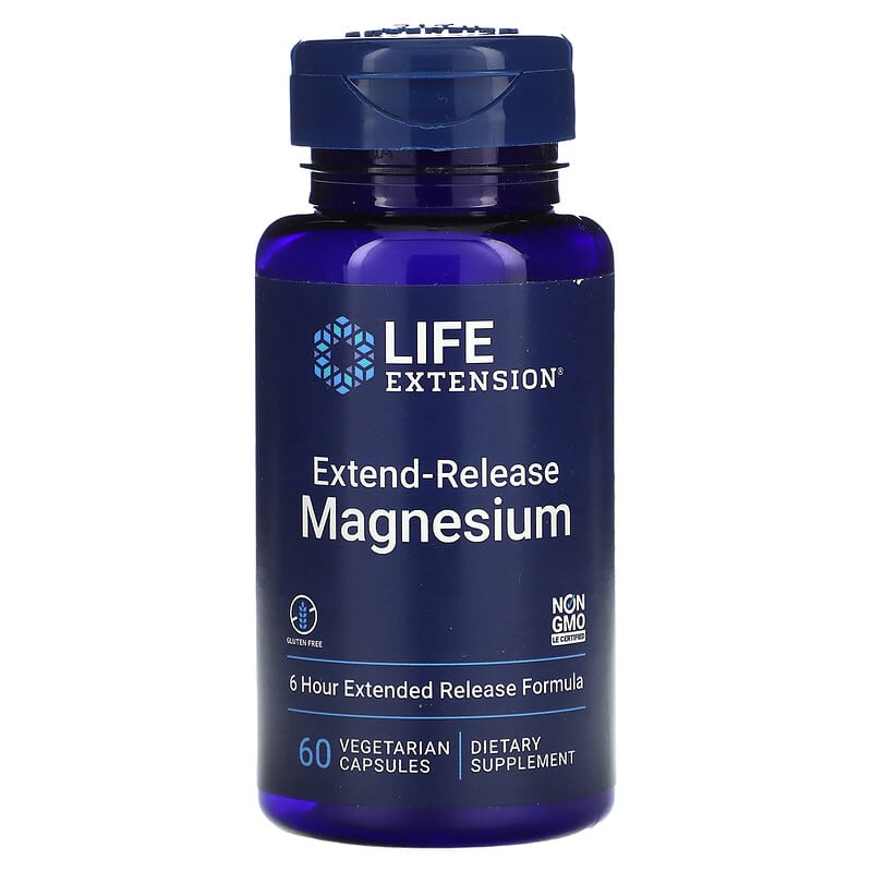Life Extension Extend-Release Magnesium 60 viên 1 Life Extension Extend-Release Magnesium 60 Vegetarian Capsules 737870210764