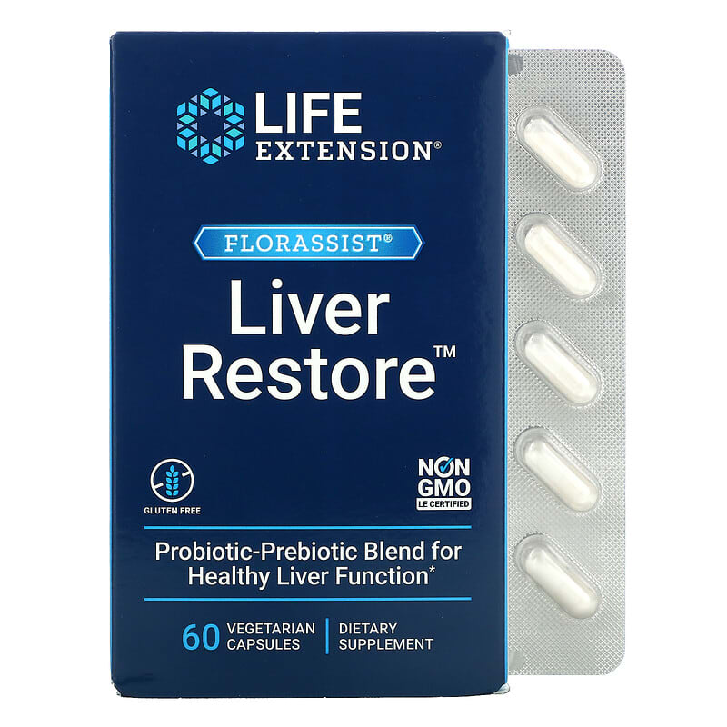 Life Extension FLORASSIST Liver Restore 60 Vegetarian Capsules 1 Life Extension FLORASSIST Liver Restore 60 Vegetarian Capsules 737870240266