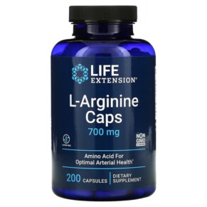 Life Extension L-Arginine Caps 700 mg 200 Capsules 737870162421
