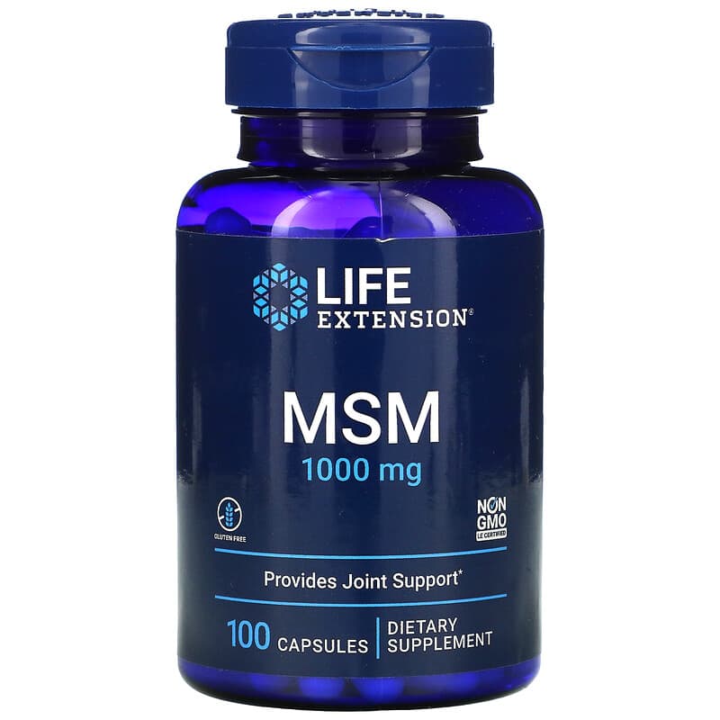 Life Extension MSM 1.000 mg 100 Capsules 1 Life Extension MSM 1.000 mg 100 Capsules 737870451105