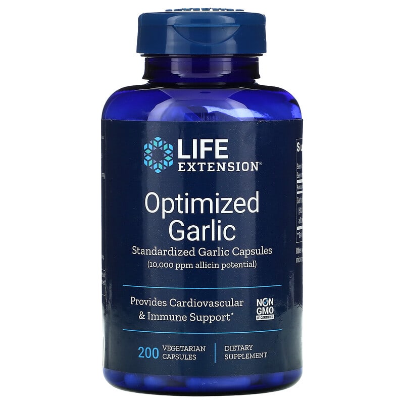 Life Extension Optimized Garlic Standardized Garlic Capsules 200 Vegetarian Capsules 1 Life Extension Optimized Garlic Standardized Garlic Capsules 200 Vegetarian Capsules 737870139423