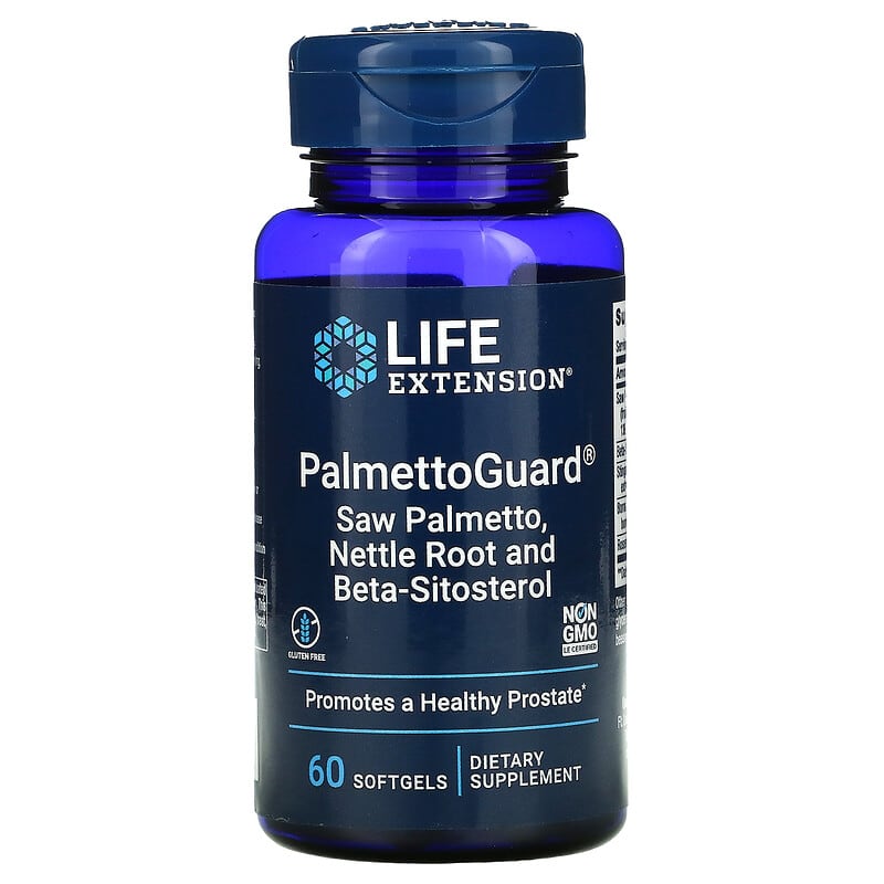Life Extension PalmettoGuard Saw Palmetto/Nettle Root with Beta-Sitosterol 60 Softgels 1 Life Extension PalmettoGuard Saw Palmetto/Nettle Root with Beta-Sitosterol 60 Softgels 737870179061
