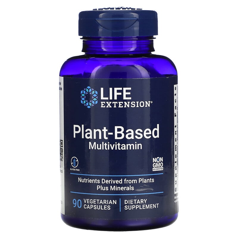 Life Extension Plant-Based Multivitamin 90 Vegetarian Capsules 1 Life Extension Plant-Based Multivitamin 90 Vegetarian Capsules 737870242895