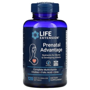 Life Extension Prenatal Advantage 120 Easy-To-Swallow Softgels 737870231912
