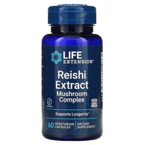 Life Extension Reishi Extract Mushroom Complex 60 Vegetarian Capsules 737870170860