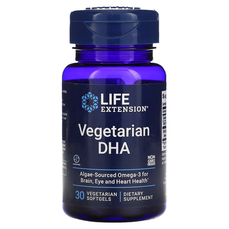Life Extension Vegetarian DHA 30 Vegetarian Softgels 1 Life Extension Vegetarian DHA 30 Vegetarian Softgels 737870164036