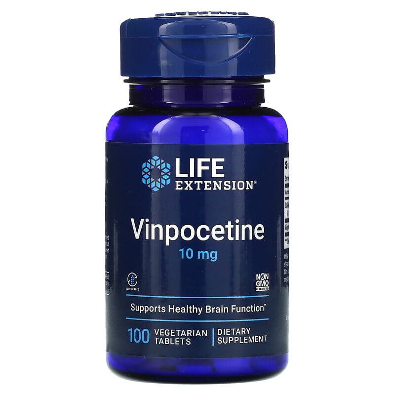 Life Extension Vinpocetine 10 mg 100 Vegetarian Tablets 1 Life Extension Vinpocetine 10 mg 100 Vegetarian Tablets 737870132714