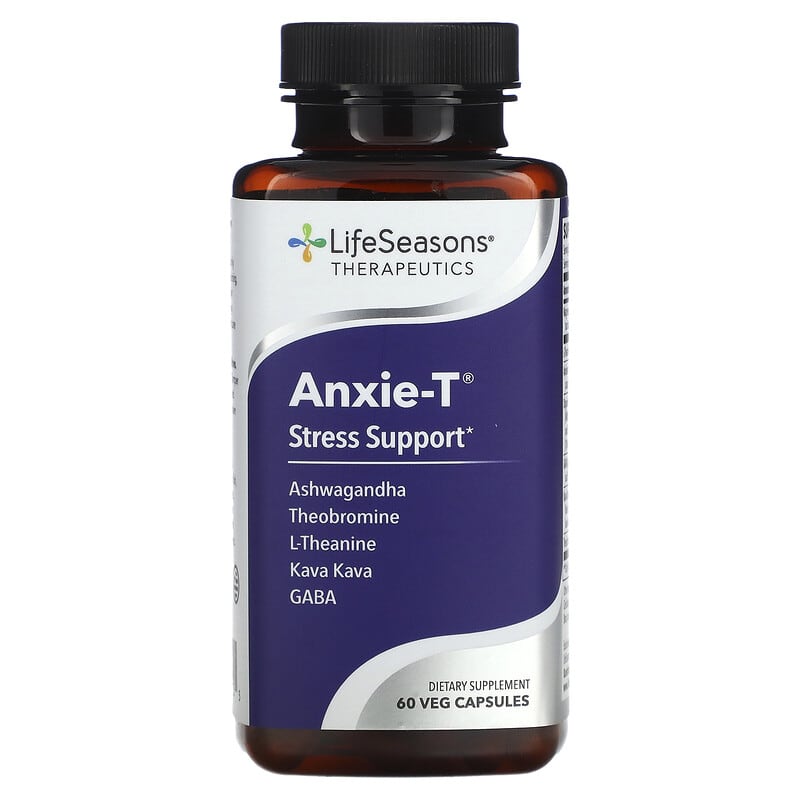 LifeSeasons Anxie-T Stress Support 60 Veg Capsules 1 LifeSeasons Anxie-T Stress Support 60 Veg Capsules 853760002155