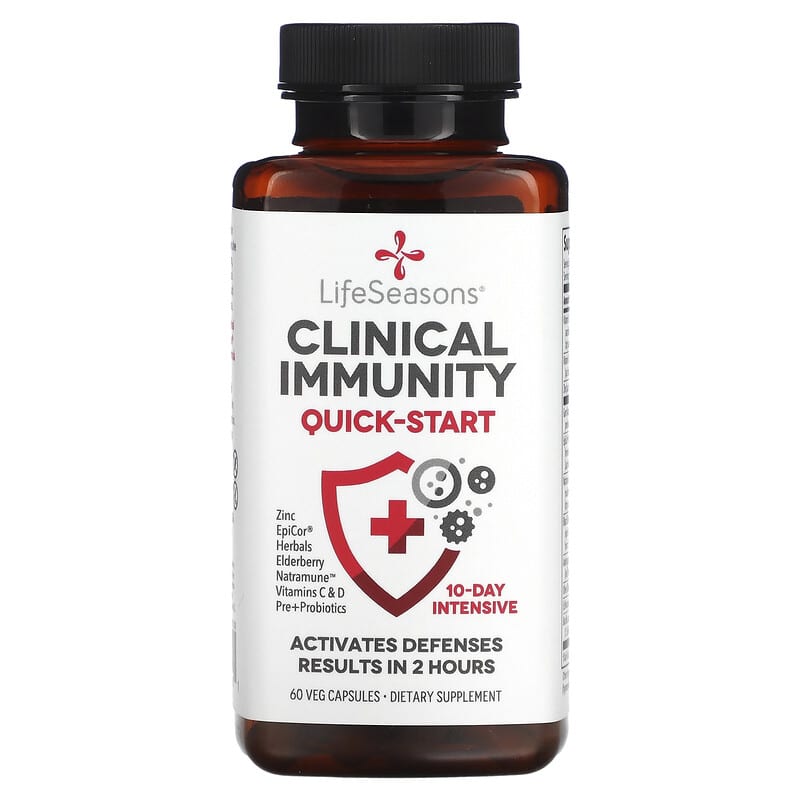 LifeSeasons Clinical Immunity Quick-Start 60 Veg Capsules 1 LifeSeasons Clinical Immunity Quick-Start 60 Veg Capsules 810034445001