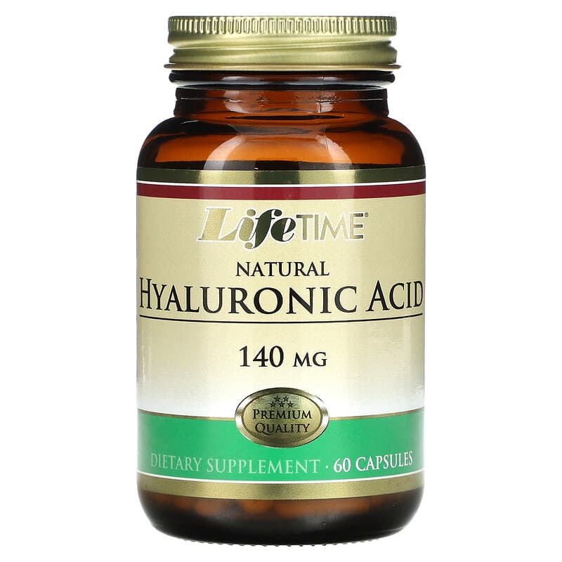 LifeTime Vitamins Natural Hyaluronic Acid 140 mg 60 viên 1 LifeTime Vitamins Natural Hyaluronic Acid 140 mg 60 Capsules 053232290176