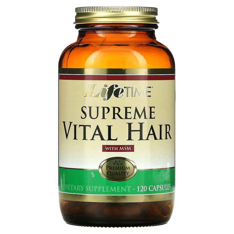 LifeTime Vitamins Supreme Vital Hair with MSM 120 viên 1 LifeTime Vitamins Supreme Vital Hair with MSM 120 Capsules 053232200755