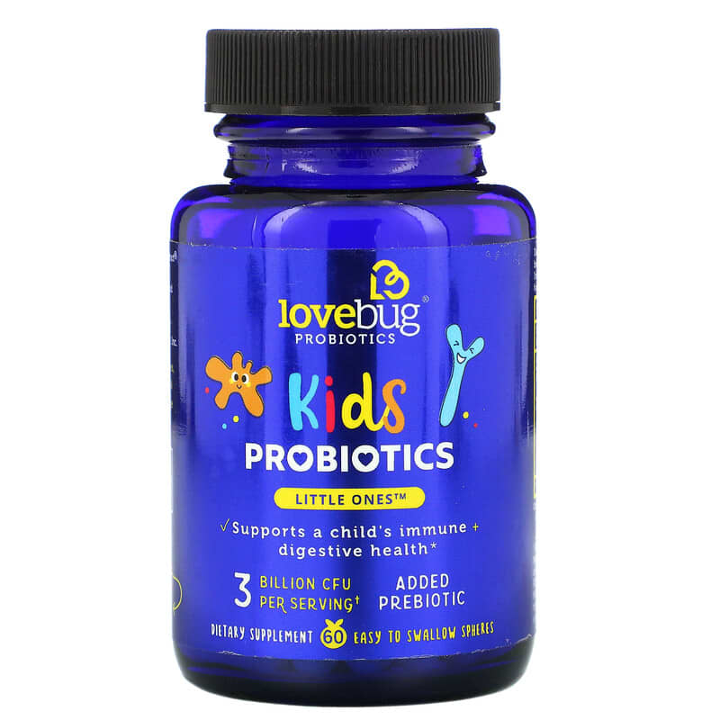 LoveBug Probiotics Kids Probiotics Little Ones 3 Billion CFU 60 Easy To Swallow Spheres 1 LoveBug Probiotics Kids Probiotics Little Ones 3 Billion CFU 60 Easy To Swallow Spheres 861383000311
