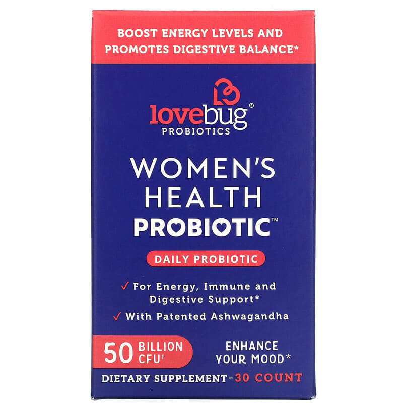 LoveBug Probiotics Women's Health Probiotic Daily Probiotic 50 Billion CFU 30 Count 1 LoveBug Probiotics Women's Health Probiotic Daily Probiotic 50 Billion CFU 30 Count 850002716191