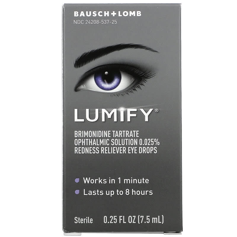 Lumify Redness Reliever Eye Drops 0.25 fl oz (7.5 ml) 1 Lumify Redness Reliever Eye Drops 0.25 fl oz (7.5 ml) 310119537251