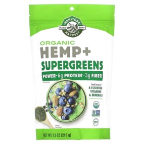 Manitoba Harvest Organic Hemp+ Supergreens 7.5 oz (213 g) 697658410871
