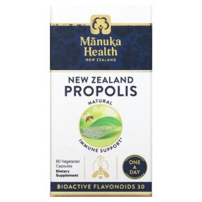 Manuka Health New Zealand Propolis 60 Vegetarian Capsules 810001470715