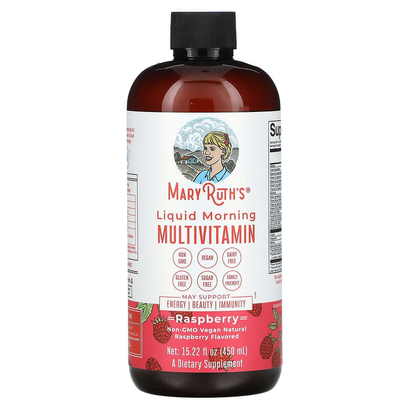 MaryRuth Organics Liquid Morning Multivitamin Raspberry 15.22 fl oz (450 ml) 1 MaryRuth Organics Liquid Morning Multivitamin Raspberry 15.22 fl oz (450 ml) 850018471787