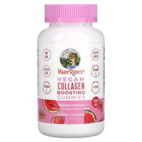 MaryRuth Organics Vegan Collagen Boosting Gummies Watermelon 90 Gummies 856645008334