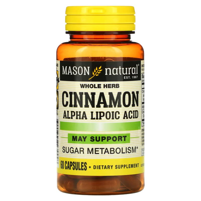 Mason Natural Cinnamon Alpha Lipoic Acid 60 Capsules 1 Mason Natural Cinnamon Alpha Lipoic Acid 60 Capsules 311845165558