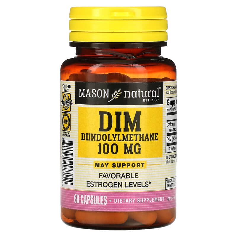 Mason Natural DIM Diindolylmethane 100 mg 60 viên 1 Mason Natural DIM Diindolylmethane 100 mg 60 Capsules 311845178152