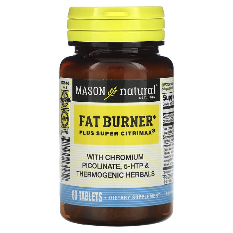Mason Natural Fat Burner Plus Super Citrimax 60 Tablets 1 Mason Natural Fat Burner Plus Super Citrimax 60 Tablets 311845130952