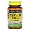 Mason Natural Folic Acid 800 mcg 100 Tablets 311845067616