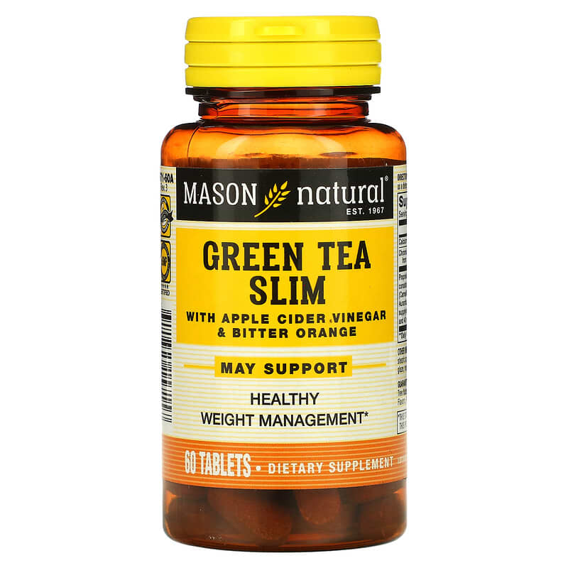 Mason Natural Green Tea Slim with Apple Cider Vinegar & Bitter Orange 60 Tablets 1 Mason Natural Green Tea Slim with Apple Cider Vinegar & Bitter Orange 60 Tablets 311845157157