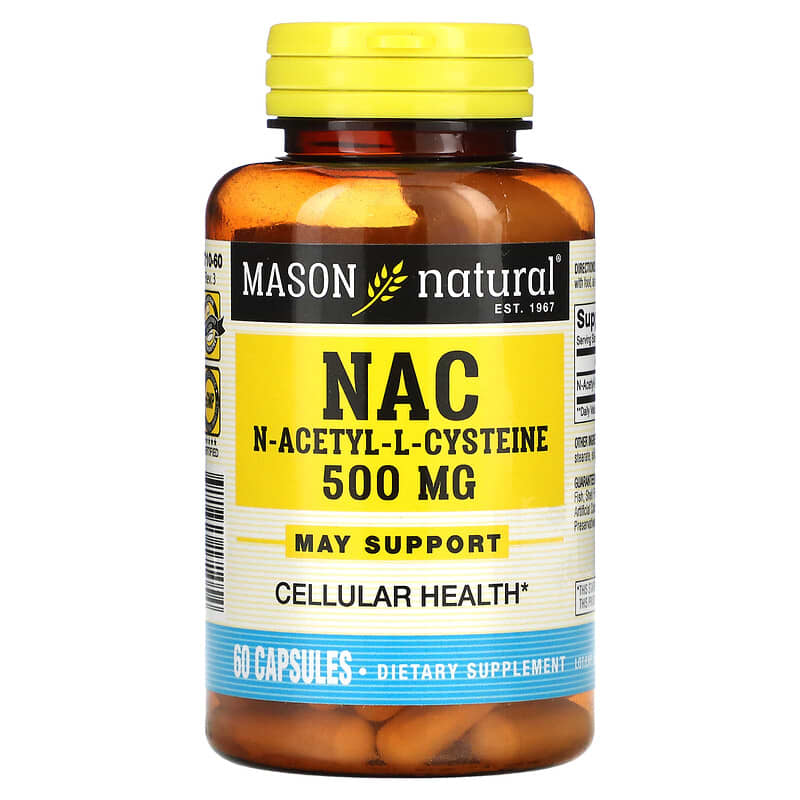 Mason Natural NAC 500 mg 60 Capsules 1 Mason Natural NAC 500 mg 60 Capsules 311845171054