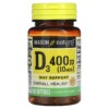 Mason Natural Vitamin D3 10 mcg (400 IU) 100 Softgels 311845118318