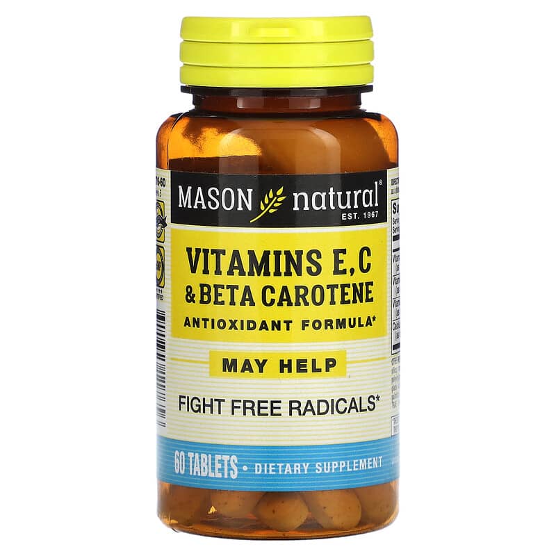 Mason Natural Vitamins E C & Beta Carotene 60 Tablets 1 Mason Natural Vitamins E C & Beta Carotene 60 Tablets 311845117656