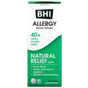 MediNatura BHI Allergy Relief 100 Tablets 787647100019