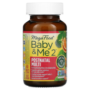 MegaFood Baby & Me 2 Postnatal Multi 60 Tablets 051494104286