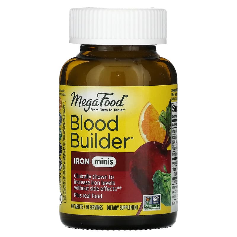 MegaFood Blood Builder Minis 60 Tablets 1 MegaFood Blood Builder Minis 60 Tablets 051494103371