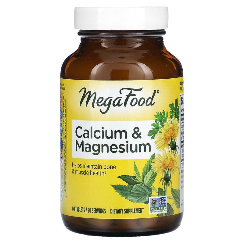 MegaFood Calcium & Magnesium 60 viên 1 MegaFood Calcium & Magnesium 60 Tablets 051494102312
