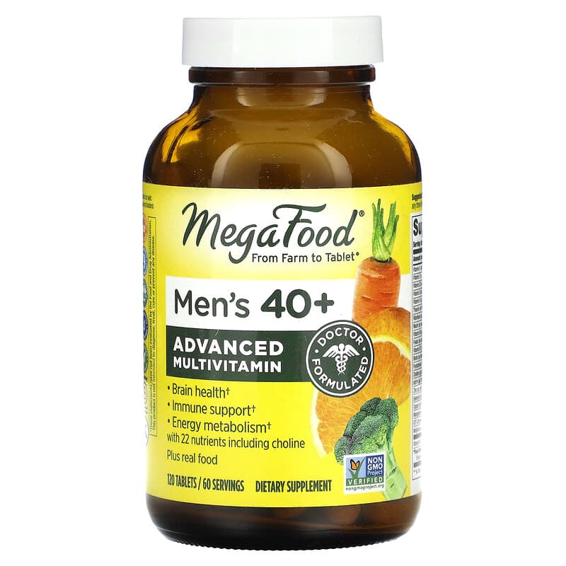 MegaFood Multi for Men 40+ 120 viên 1 MegaFood Multi for Men 40+ 120 Tablets 051494103180