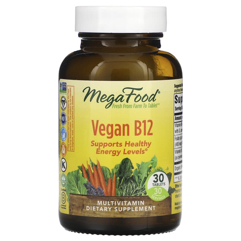 MegaFood Vegan B12 30 viên 1 MegaFood Vegan B12 30 Tablets 051494120019