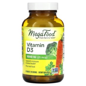 MegaFood Vitamin D3 25 mcg (1.000 IU) 90 Tablets 051494101155