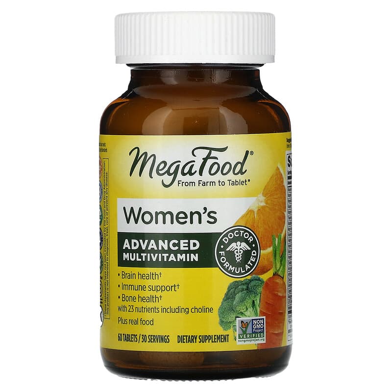 MegaFood Multi for Women 60 viên 1 MegaFood Women's Advanced Multivitamin 60 Tablets 051494103234