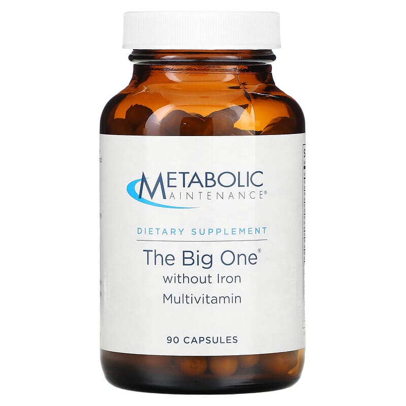 Metabolic Maintenance The Big One without Iron 100 viên 1 Metabolic Maintenance The Big One Without Iron Multivitamin 90 Capsules 838287005209
