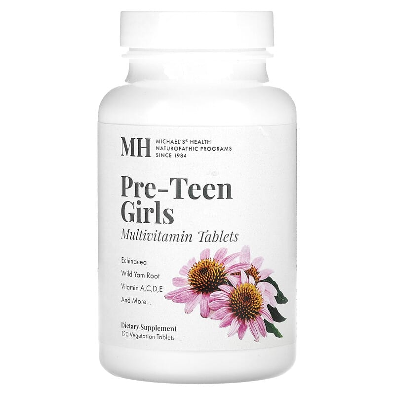 Michael's Naturopathic Pre-Teen Girls Multivitamin 120 Vegetarian Tablets 1 Michael's Naturopathic Pre-Teen Girls Multivitamin 120 Vegetarian Tablets 755929045013