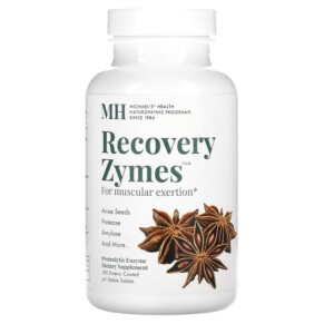 Michael's Naturopathic Recovery Zymes 180 Enteric-Coated pH Stable Tablets 755929011681